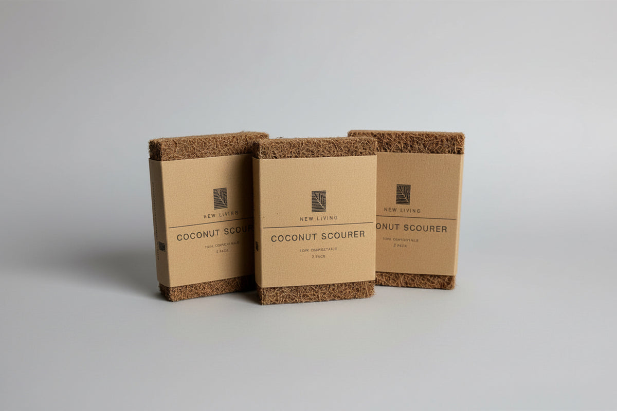 Organic Zero - Waste Coconut Scrubber - 2pk - EcoElara