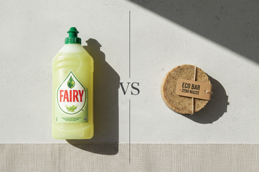 Dishwashing bar vs Fairy liquid: the honest comparison