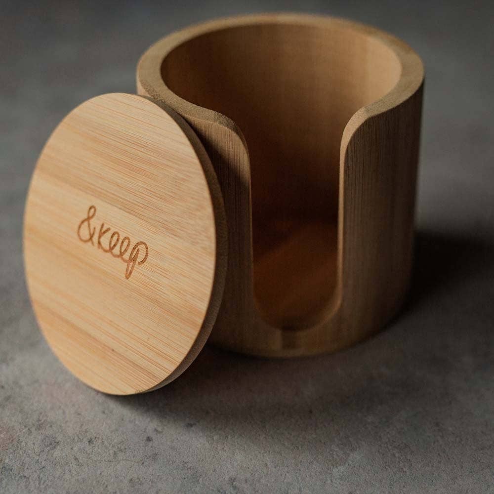 Bamboo Make - Up Pad Storage Box - EcoElara Ltd
