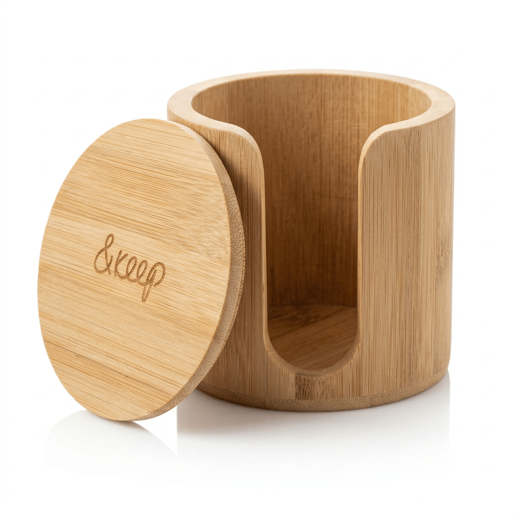 Bamboo Make - Up Pad Storage Box - EcoElara Ltd