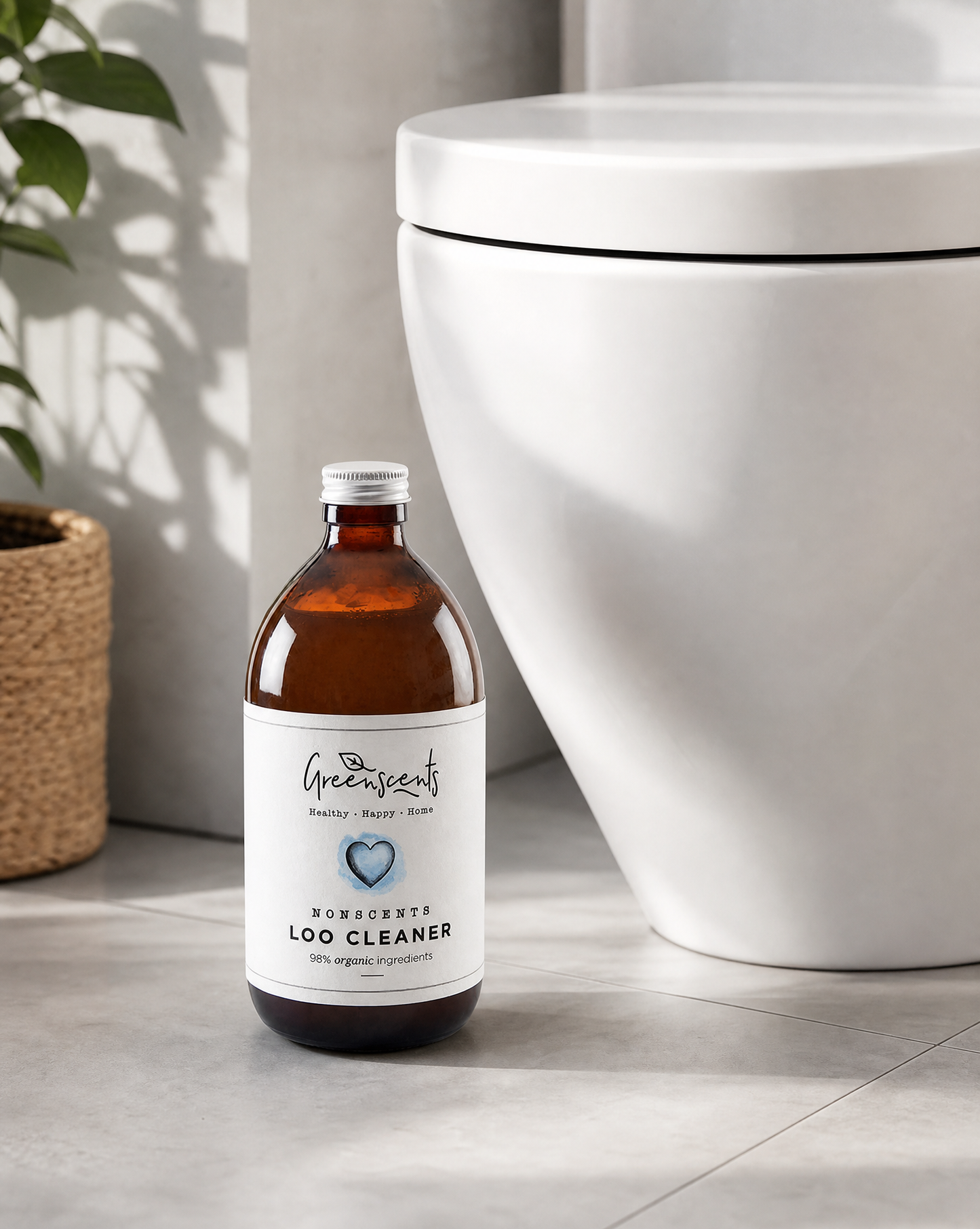 Greenscents Organic Loo Cleaner 500ml - Minty or Nonscents Fragrance
