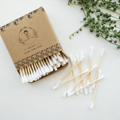 Plastic-free sustainable Bamboo Cotton Buds