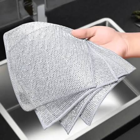 Stainless Steel dishcloth an alternative to microplastic releasing cloths