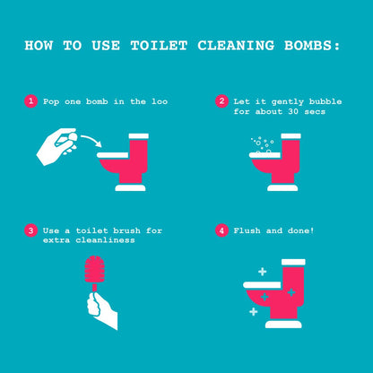 Tea Tree Toilet Fizz Bombs - EcoElara