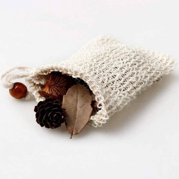 Sisal Soap Bag | Natural Fibre Soap Saver Pouch - EcoElara Ltd