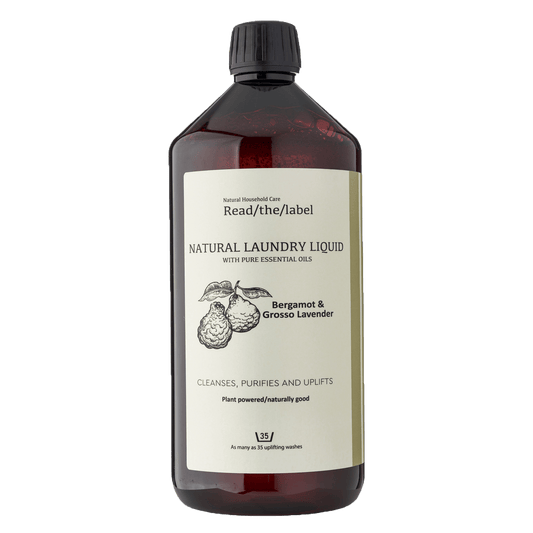 Organic Natural Laundry Liquid - Bergamot & Grosso Lavender 1000ml - EcoElara