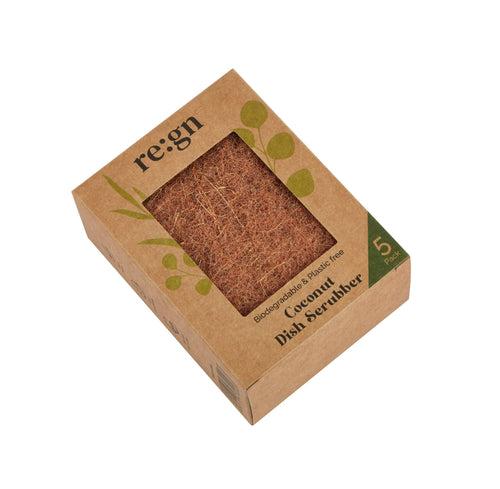 Eco - Friendly Coconut Kitchen Scourers - Pack of 5 - EcoElara