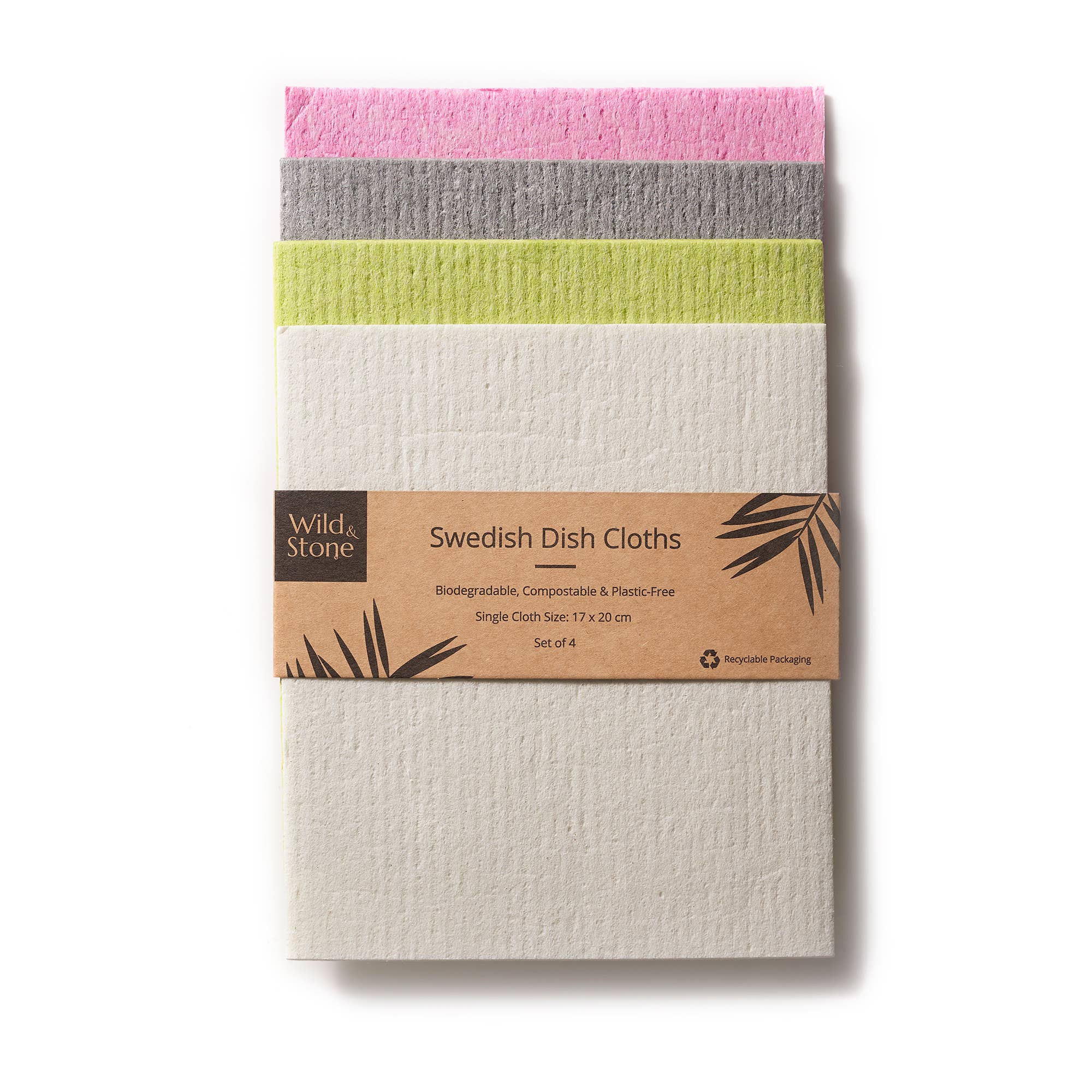 Compostable Swedish Dish Cloths - Set of 4 - EcoElara