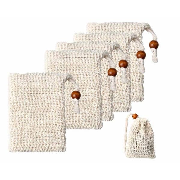 Sisal Soap Bag | Natural Fibre Soap Saver Pouch - EcoElara Ltd