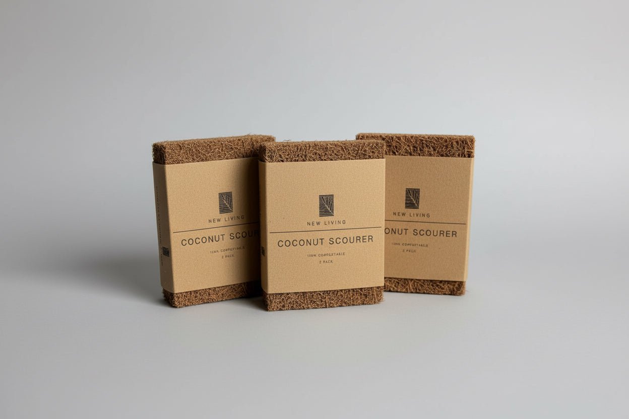 Organic Zero - Waste Coconut Scrubber - 2pk - EcoElara