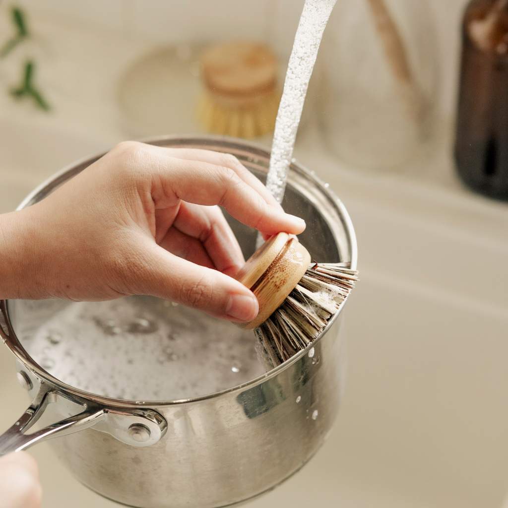 Bamboo Dish Brush Replacement Head - Soft or Firm - EcoElara