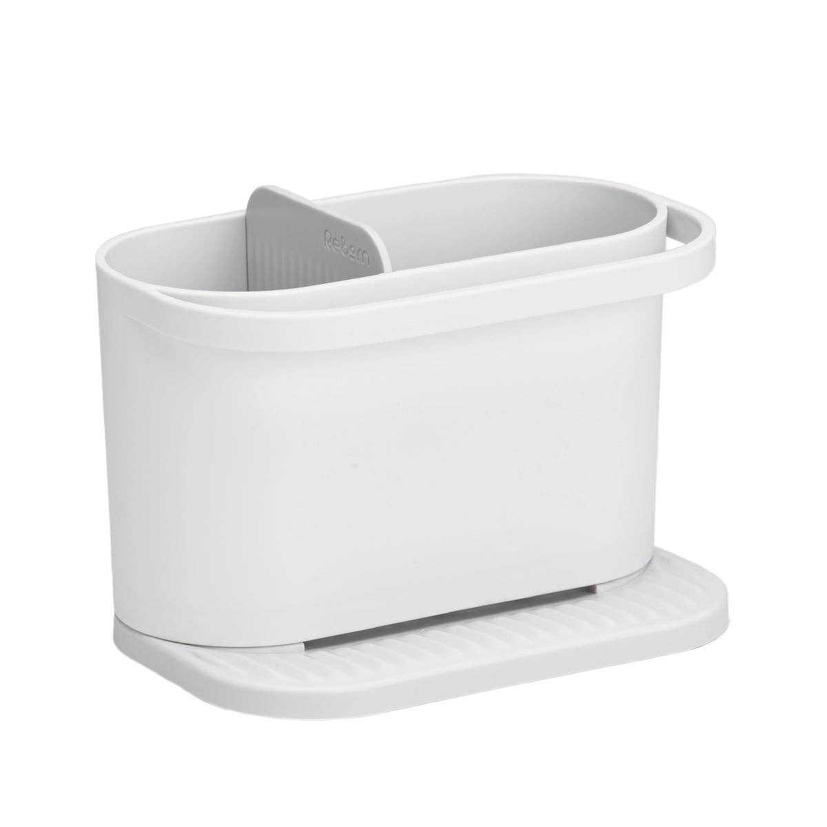 White recycled sink caddy